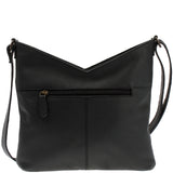 Damentasche Umhängetasche Handtasche Leder schwarz LE0065