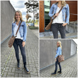 Umhängetasche Schultertasche Damentasche Ledertasche Leder braun LE3067