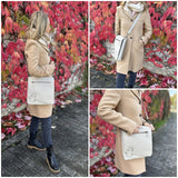 Umhängetasche Ledertasche Damen Schultertasche Leder beige LE3073