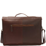 Aktentasche Businesstasche Messenger Bag Vintage Leder braun LE3009