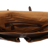 Aktentasche Businesstasche Messenger Bag Vintage Leder braun LE3009