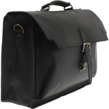 Aktentasche Businesstasche Messenger Bag Vintage Leder schwarz LE3008