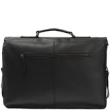 Aktentasche Businesstasche Messenger Bag Vintage Leder schwarz LE3008