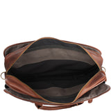 Aktentasche Handgepäck Trolleytasche Canvas Leder grau LE3066