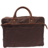Aktentasche Arbeitstasche Bürotasche Canvas Leder mokka LE3066