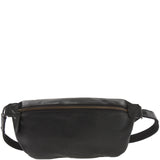 große Bauchtasche Umhängetasche Crossbody Ledertasche Leder schwarz LE3087