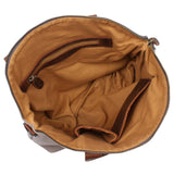 Damentasche Henkeltasche Schultertasche Wildleder grau LE0060