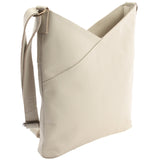 Damentasche Umhängetasche Handtasche Leder beige LE0065