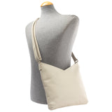 Damentasche Umhängetasche Handtasche Leder beige LE0065