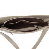 Damentasche Umhängetasche Handtasche Leder beige LE0065