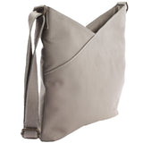 Damentasche Umhängetasche Handtasche Leder grau LE0065