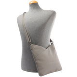 Damentasche Umhängetasche Handtasche Leder grau LE0065