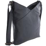 Damentasche Umhängetasche Handtasche Leder navy LE0065