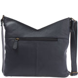 Damentasche Umhängetasche Handtasche Leder navy LE0065