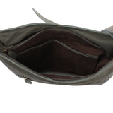 Damentasche Umhängetasche Handtasche Leder oliv LE0065