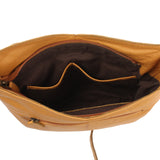 Damentasche Umhängetasche Handtasche Leder senf LE0065