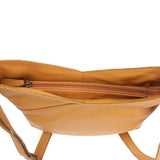 Damentasche Umhängetasche Handtasche Leder senf LE0065