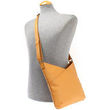 Damentasche Umhängetasche Handtasche Leder senf LE0065