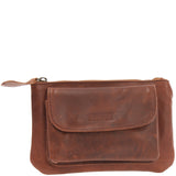 Gürteltasche Bauchtasche Hüfttasche Damen Herren Rindsleder braun LE9019