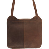 Messenger Bag Aktentasche DIN A4 Damen Herren Vintage Leder braun LE3020
