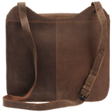 Messenger Bag Aktentasche DIN A4 Damen Herren Vintage Leder braun LE3020