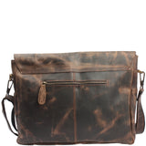 Messenger Bag Collegetasche DIN A4 Kuriertasche Leder schlamm LE3032