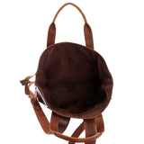 Lederrucksack Cityrucksack Freizeitrucksack Leder braun LE1033