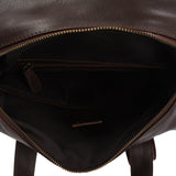 großer Rucksack Lederrucksack Freizeitrucksack Damen Herren Leder dunkelbraun LE1020