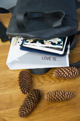 mittlerer Stadtrucksack Lederrucksack Leder dunkelgrau LE1023