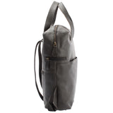 mittlerer Stadtrucksack Lederrucksack Leder dunkelgrau LE1023