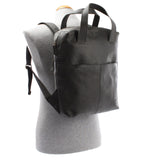 mittlerer Stadtrucksack Lederrucksack Leder dunkelgrau LE1023