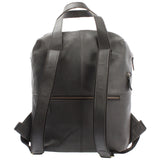 mittlerer Stadtrucksack Lederrucksack Leder dunkelgrau LE1023