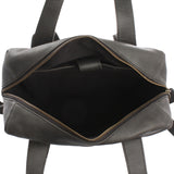 mittlerer Stadtrucksack Lederrucksack Leder dunkelgrau LE1023