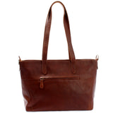 Schultertasche Damentasche DIN A4 Leder braun LE0071