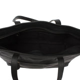 Schultertasche Damentasche DIN A4 Leder schwarz LE0071