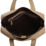 große Schultertasche Henkeltasche Shopper DIN A4 Handtasche Damen Leder sand LE0059