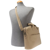 große Schultertasche Henkeltasche Shopper DIN A4 Handtasche Damen Leder sand LE0059