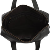 große Schultertasche Henkeltasche Shopper DIN A4 Handtasche Damen Leder schwarz LE0059