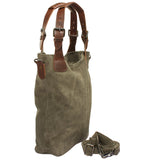Schultertasche Henkeltasche Shopper Damentasche Veloursleder Leder grün LE0054