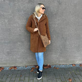 Schultertasche Umhängetasche Handtasche Leder vintage-braun LE0065