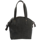 Shopper Schultertasche Damen Handtasche Ledertasche Henkeltasche Leder grau LE0060