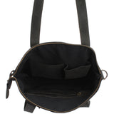 Shopper Schultertasche Damen Handtasche Ledertasche Henkeltasche Leder grau LE0060