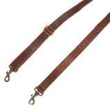 Trageriemen Gurt Schulterriemen Leder braun 150cm LEC-R5