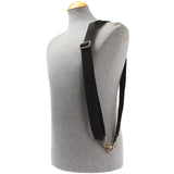 Trageriemen Baumwolle Leder 150cm schwarz LEC-R6