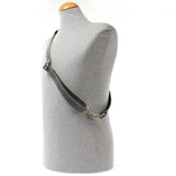 Trageriemen Leder 150cm dunkelgrau LEC-R7