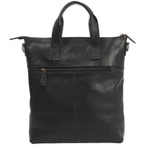 Damentasche Umhängetasche Henkeltasche Leder schwarz LE0068