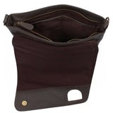 Umhängetasche Ledertasche Damen Schultertasche Leder kaffeebraun LE3073