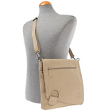 Umhängetasche Ledertasche Damen Schultertasche Leder sand LE3073