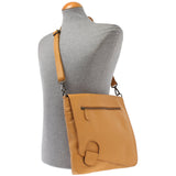 Umhängetasche Ledertasche Damen Schultertasche Leder senf LE3073