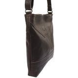 Umhängetasche Ledertasche Damen Schultertasche Rindsleder dunkelbraun LE0066